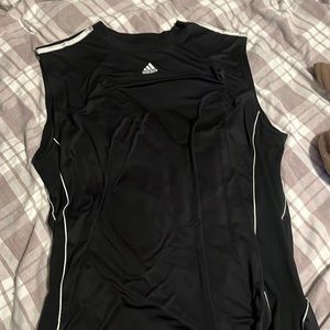 men’s L adidas tank/cutoff, never worn